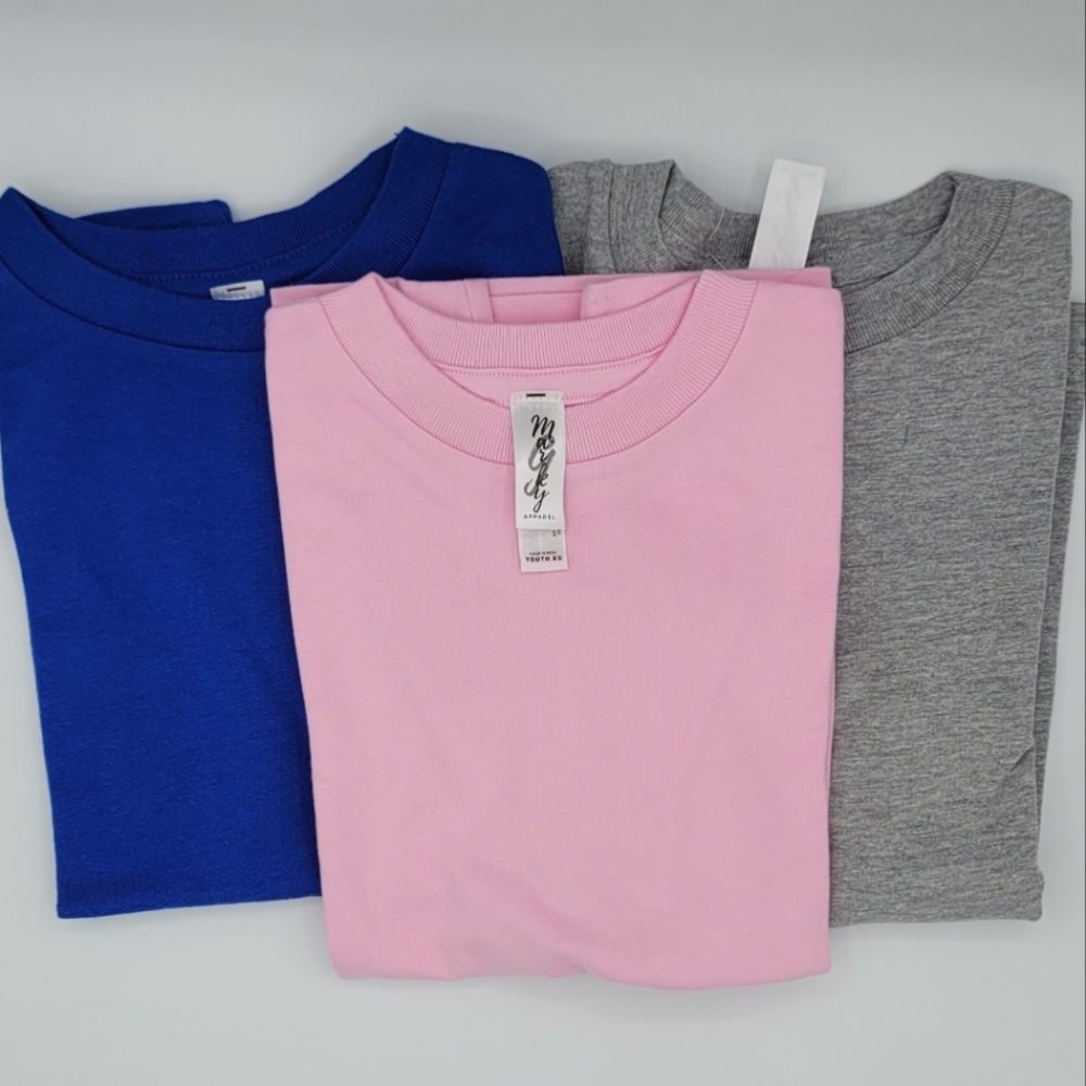Marky G Apparel - (NWOT) 3 Youth Unisex 100% Cotton Short-Sleeve T-Shirts